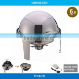 2017 New Model Commerical Stainless Steel Cover Round Chafing Dish