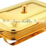 Rect Food Warmers With Golden Net Stand