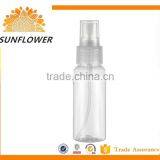 China Supplier Transparent Empty Pet 50ml Spray Plastic Bottles thumbnail-3