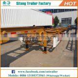 High Quality 2 or 3 Axles Loading Container Trailer 40 ft Flatbed Container Semi Trailer thumbnail-5