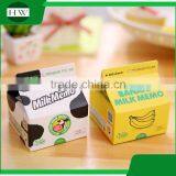 Promotional Wholesale Office Stationery Mini Portable Cartoon Milk Box Sticky Note thumbnail-3