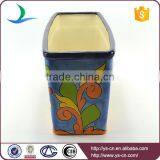 YSfp0003 Colorful Handmade Rectangular Ceramic Flowerpot for Garden thumbnail-4