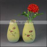 2017 New Hand Painted Mini Yellow Stoneware Vase thumbnail-1
