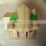 Wood Villa Building Kids Wood Building Kits Miniature Building Wood Prefab Building for Sale thumbnail-3