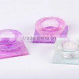 Decorative Replacement Glass Candle Holder With Glass Plate thumbnail-1
