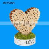 Love Shaped Resin Special Novel Wedding Table Decoration thumbnail-1