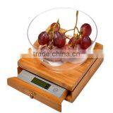 High Precision Bamboo Wooden Kitchen Scale thumbnail-3