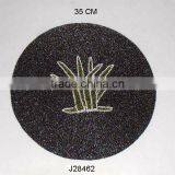 Round Glass Bead Place Mats With Grass Pattern Other Colours Also Available thumbnail-1