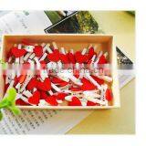 Wooden Red Heart Photo Meno Clip for Home Decor thumbnail-3