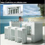 Modern rattan bar table and barstool furniture for sale