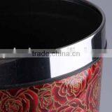 Plastic Trash Can Stainless Steel Rubbish Bin Household Garbage Can thumbnail-5