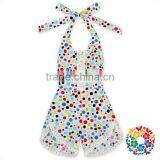New Born Girls Boho Vintage Playsuit Rompers Many Style Flowers Ruffle Lace Organic Onesie thumbnail-5