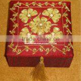 Zari Embroidery Handmade Jewelry Boxes thumbnail-1