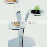 3 Bowl Stainless Steel Buffet Display Shelf thumbnail-1