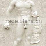 Nude Man Outdoor Wall Relief Sculpture thumbnail-1