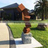 Famous Metal Art Theme Park Statue Abstract Garden Corten Steel Sculpture thumbnail-1