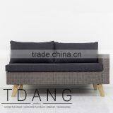 Torguta Left Hand Wicker Bench - Outdoor Conservation Furniture thumbnail-1