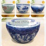 Nice Drafting Lotus Pattern Ceramic Flower Pots/garden Planters thumbnail-4