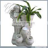 Stone Praying Little Angel Water Fountain thumbnail-1