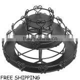 3-Tier Metal Heart Design Rotating Nail Polish Organizer Display Rack Stand Gift thumbnail-4