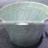 Bucket (White Washing With Wooden Handle) Medium Size ,MSO-174