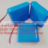 LiFePO4 Battery 12.8V 1500mAh for Robotics Vacuum Cleaner thumbnail-2