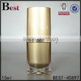 Series Set 15ml 30ml 50ml Bottle Special Triangle Shape Gold Plastic Acrylic Bottle Luxury Cosmetic Jars for Cream Lotion thumbnail-2