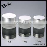 20g Frosted Glass Jars Metal Lids for Skin Care Cream OEM Logo thumbnail-5