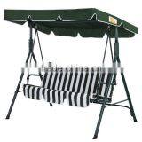 Customized Green Stripe 3 Seats Swing Chair Hanging Chair for Hot Sale thumbnail-1