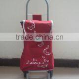 Colorful Shopping Foldable Trolley Bag With Wheels thumbnail-2