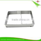 ZY-F1401 Pratical Adjustable Stainless Steel Square Mousse Cake Mold thumbnail-1