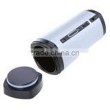 USB Powered Rechargeable Coffee Tea Cup Mug Warmer Automatic Stirring Silver Mug thumbnail-2