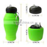 Chin Rest Water Bottle Bpa Free Sports Water Bottle,collapsible Silicone Water Bottle thumbnail-2