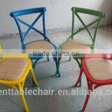 Antique Wood Cross Chair for Restaurant Furniture thumbnail-1