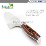 8 Inch Japanese VG10 Damascus Steel Chef Knife With High Quality Colour Wooden Handle thumbnail-3