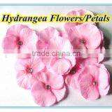 2" lt. pink cheap artificial small hydrangea Flowers