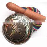 High Quality Made in Nepal Colored Buddhist Meditation Healing Tibetan Singing Bowl thumbnail-3