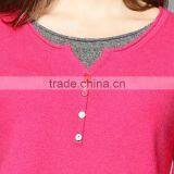 KNITTED WOMEN LONG SLEEVE ROUND NECK BASIC 100%CASHMERE PULLOVER thumbnail-3