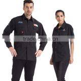 Wholesale Mens Black Short Sleeve Cotton New Model Shirt With Embroidery Logo thumbnail-1