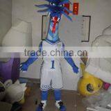 Customized Polyfoam Adult Wearing Blue Fire Dragon Mascot Costume thumbnail-2