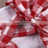 Boutique Spring Summer Outfits Plaid Hot Sale Cotton Kid Bodysuit Baby Clothing Romper thumbnail-5