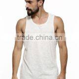 Factory Direct Plain White Mens Tank Top Shirt for Sale thumbnail-1