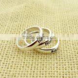 2015 Hot Sale Silver Color Alloy Letter Rings for Girls thumbnail-2