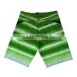 Green Stripe Design 4 -way Stretch Men's Shorts thumbnail-3