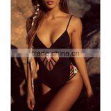 Women Strap Black Hollow One-Piece Bikini Beach SwimWear NP000001 thumbnail-3
