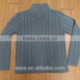 Men Cardigan Cable Knit Sweater With Hidden Zipper Closure thumbnail-1