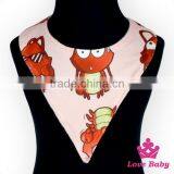 FAUX SUEDE Printing Polyester Baby Best Body Bib Silicone Newborn Bibs thumbnail-2