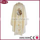 Wholesale Gold Cross Embroidery Clergy Chasuble thumbnail-1