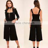 2017 Fashion Summer Fomal Clothing Women Wear Plus Size Lace up Sexy Jumpsuit thumbnail-1