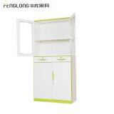 New Design Modern Glass Display File Cabinet 4 Door Storage Cabinet With 2 Drawers thumbnail-2